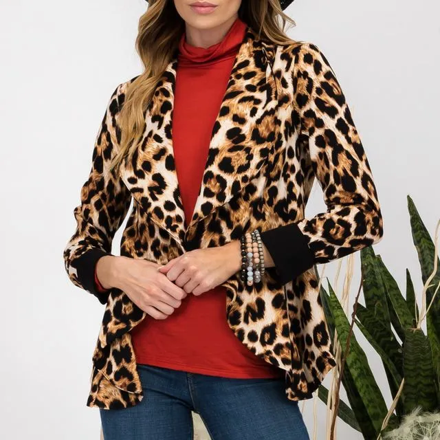 CT43789A -LEOPARD BLAZER -PACK OF 6