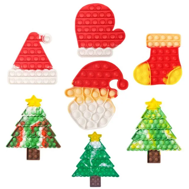 Wholesale Christmas Combo Pop it Fidget Toys For Kids