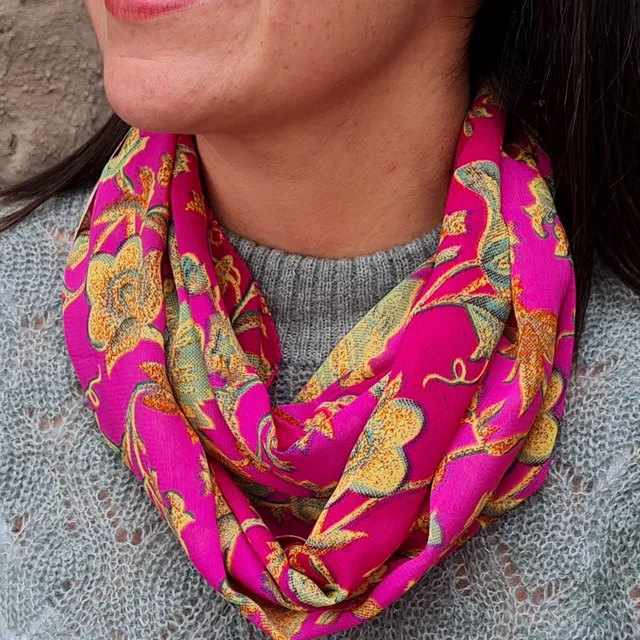 Infinity Scarves Made from Indian Saris
