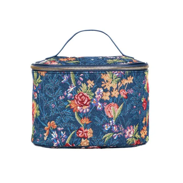 V&A Flower Meadow Blue - Toiletry Bag
