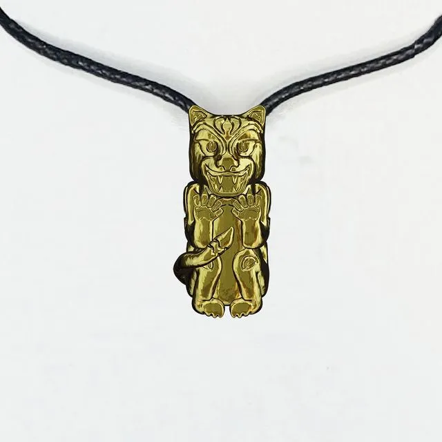 Cougar - My Totem Tribe Spirit Animal Tribal Bead Necklace Native American Jewelry Charm