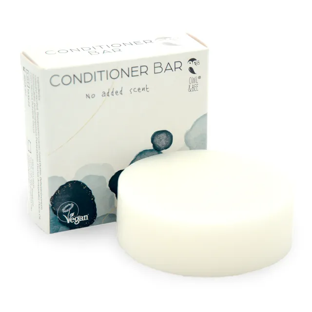 Owl & Bee® - Conditioner bar - For all hair types - No added scent - Pack of 12