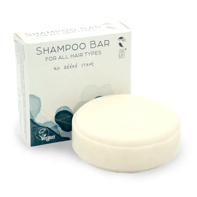 Owl & Bee® - Shampoo bar - For all hair types - No added scent - Pack of 12