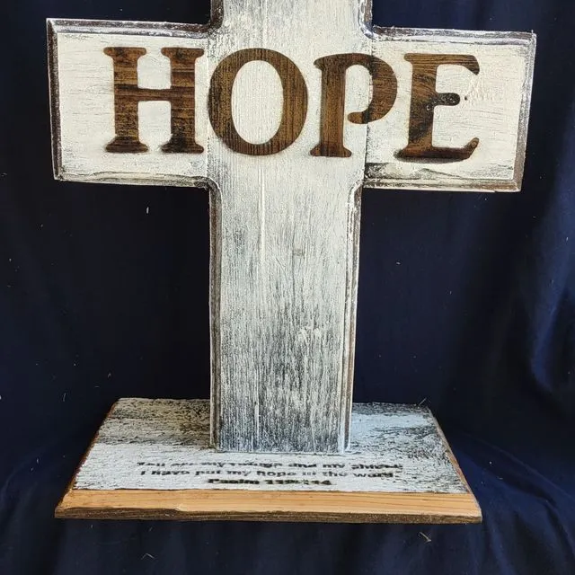 Wood Cross Hope