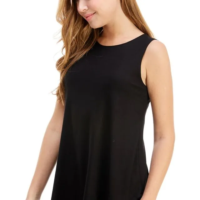 Black Azules Womens Casual Sleeveless Top, Tunic, T-Shirts [Made in USA] - Prepack 2(s)-2(m)-2(l)-2(xl),2(1x)-2(2x)-2(3x)