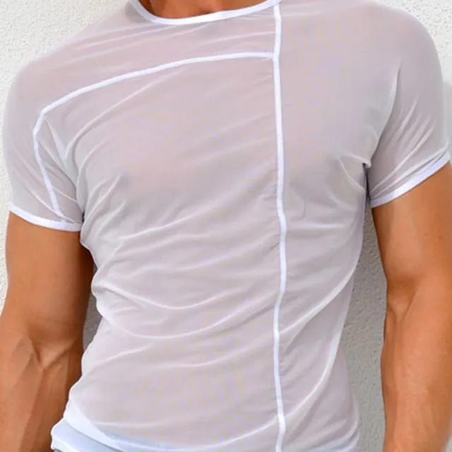 Men's Sexy Mesh Sheer Breathable T-Shirt
