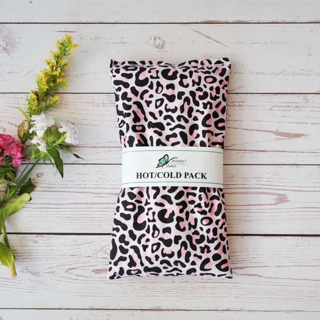 Hot/Cold Pack Pink Leopard Print