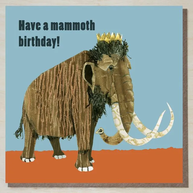 Mammoth Birthday Card (bundle of 6)