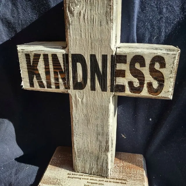 Wood Cross Kindness