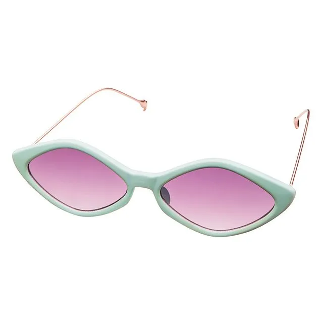 CHIHIRO Sunglasses - Mint Green - Light Grey - RECYCLED MATERIAL - Sunheroes