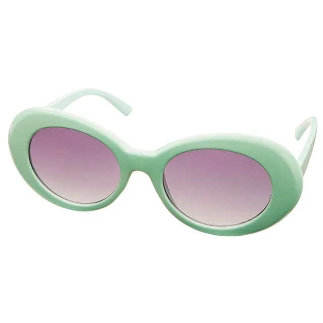 GRUNGE Sunglasses - Mint Green frame - Grey lens - RECYCLED MATERIAL - Icon Eyewear