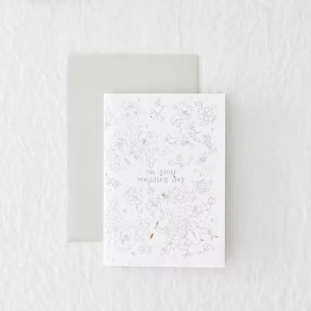 Your Wedding Day Seeded Plantable Greeting Card
