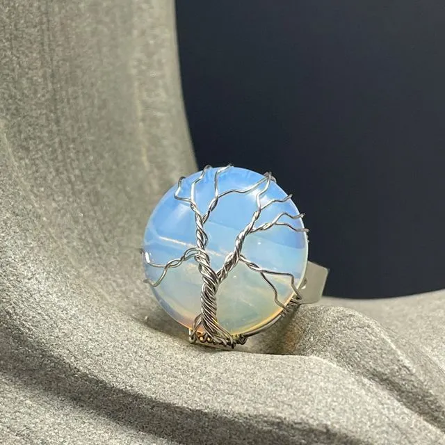 Walden Tree of Life Gemstone Rings, Moonstone