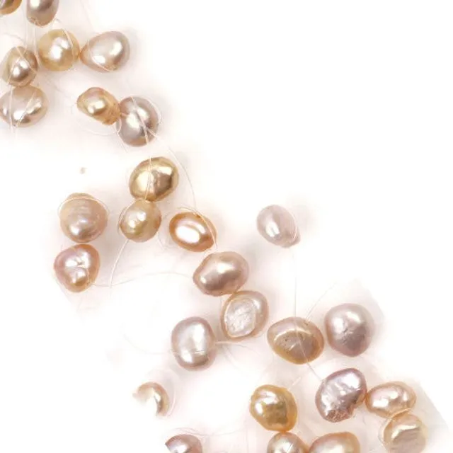 Radiance Floating Pearl Necklace, Blush Pearl