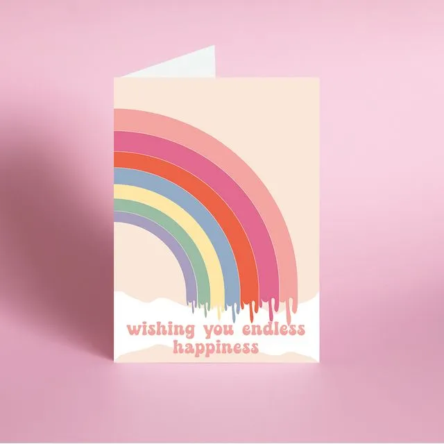 Wishing You Endless Happiness Thank You Card