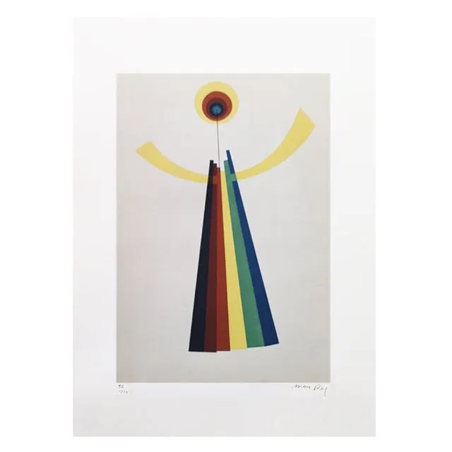 1970s Original Stunning Man Ray "Mime" Limited Edition Lithograph