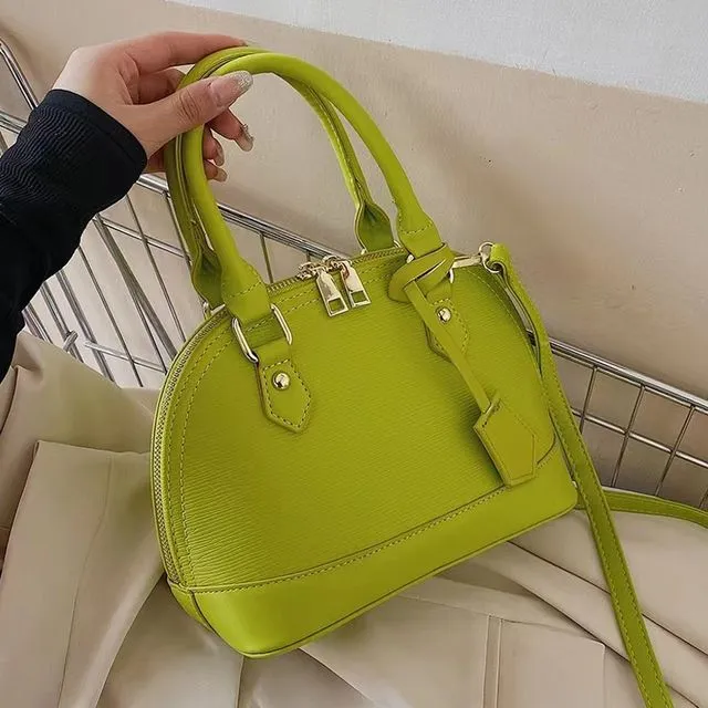 Grass Green Fashion Casual Solid Patchwork Bags