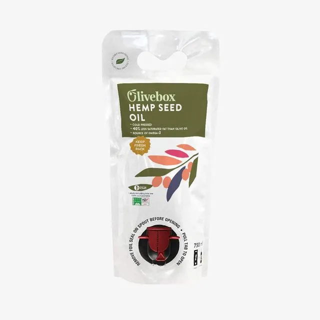 OLIVEBOX Hemp Seed Oil | 750ml Keep-Fresh