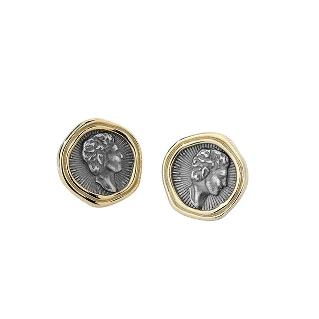 S925 Sterling Silver Portrait Earrings