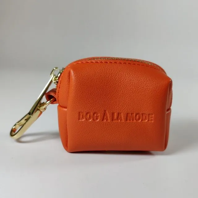 Le Classique Vegan Dog Poop Bag Holder Orange