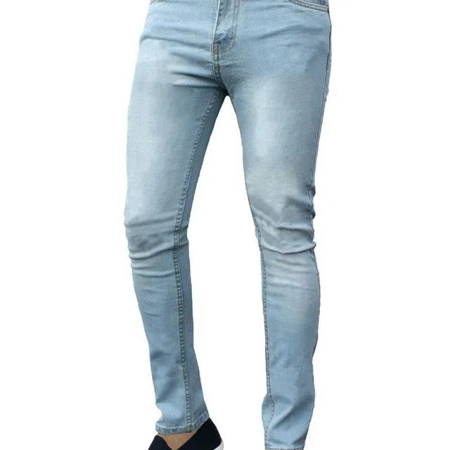Classic Mid-rise Stretch Tapered Jeans