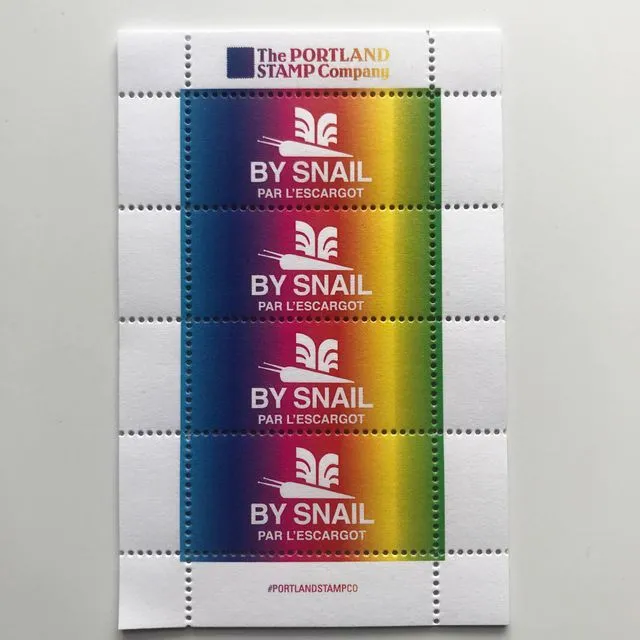 By Snail - Snail Mail Pride - lick & stick stamps