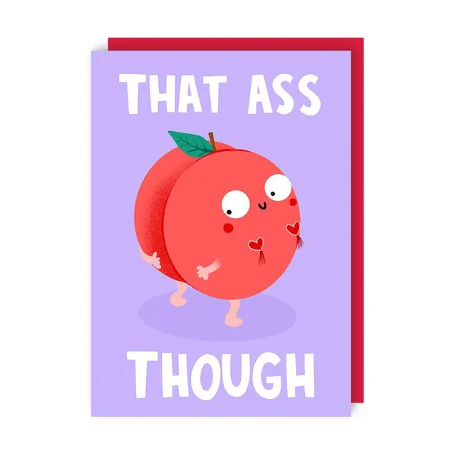 That Ass Valentine's Day Card pack of 6 (Valentine's, Love, Anniversary)