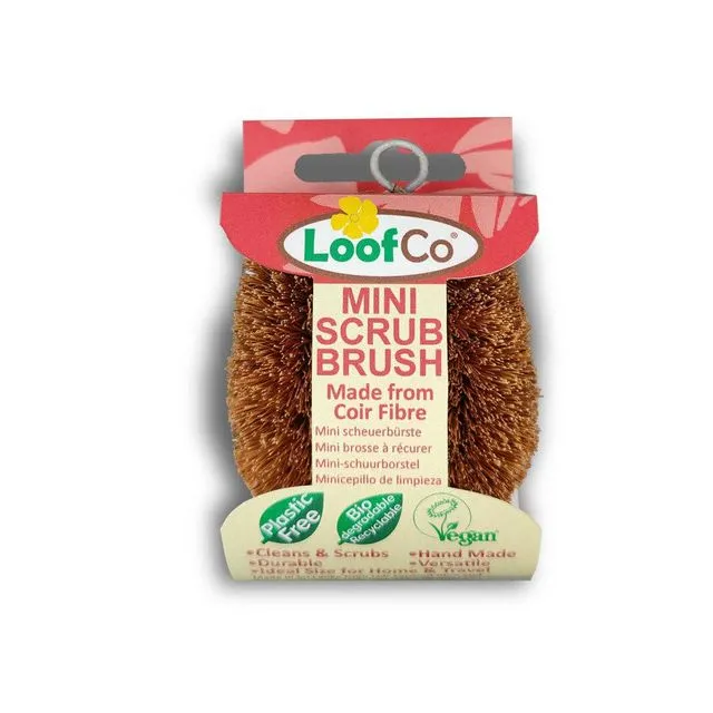 Natural Coconut Husk Coir Fibre | Mini Scrub Brush