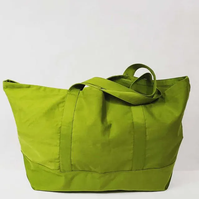 Canvas cotton yellow bag large - GREEN