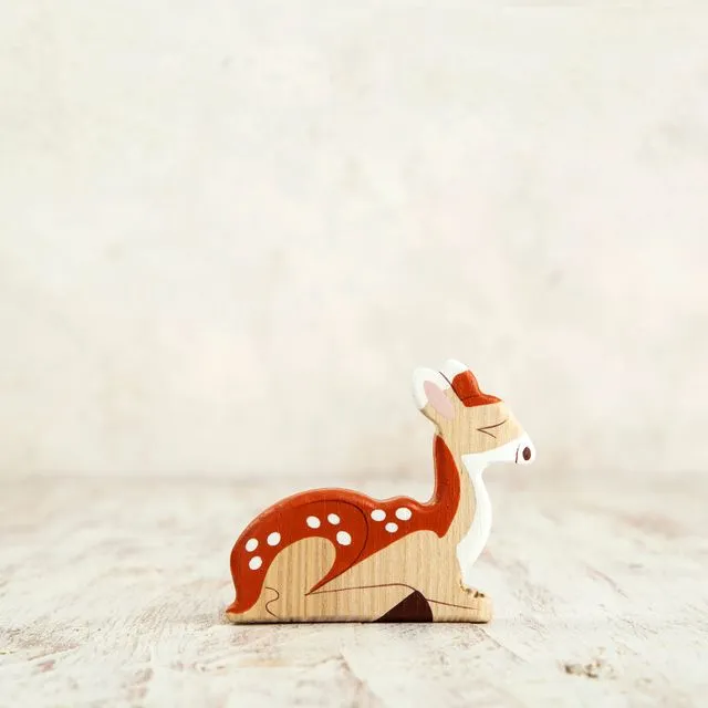 Wooden Toy Deer Figurine
