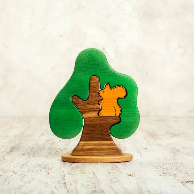 Wooden Tree With Squirrel