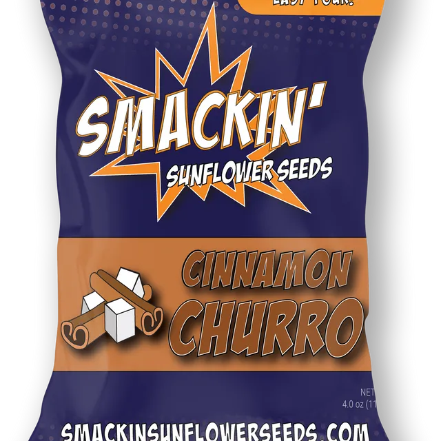 Cinnamon Churro Flavored In-Shell Sunflower Seeds 12 Pack