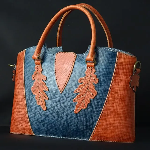 Oakley Leather Handbag - tote bag - Handcrafted