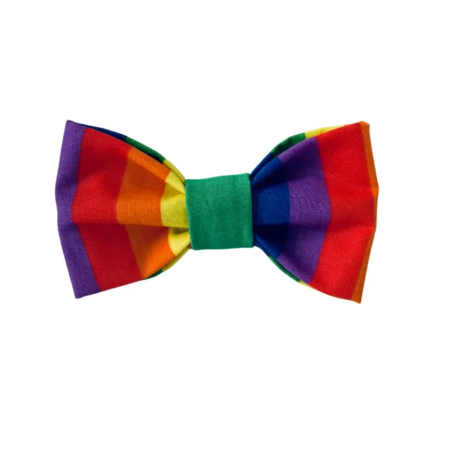 Rainbow Dog Collar Bow Tie - Pride | LGBT - Stylish Dog Bow
