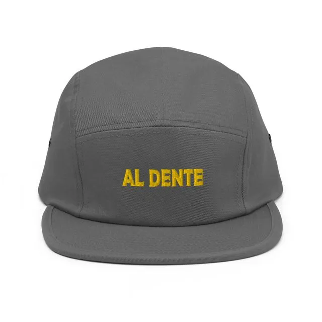 Al Dente - Embroidered Five Panel Cap - Grey