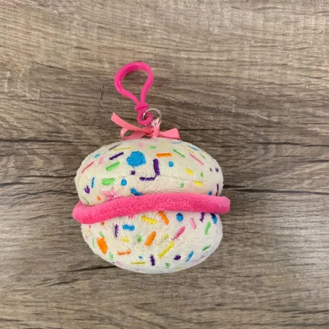 3” Plush Backpack Clip - Macaron