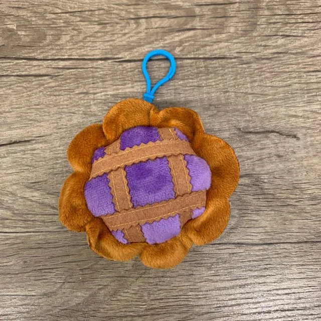 3” Plush Backpack Clip - Blueberry Pie