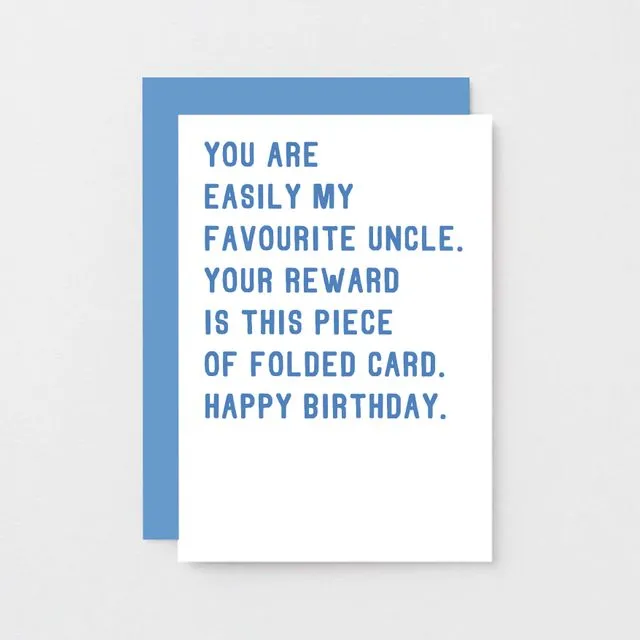 Favourite Uncle Birthday Card | SE2028A6