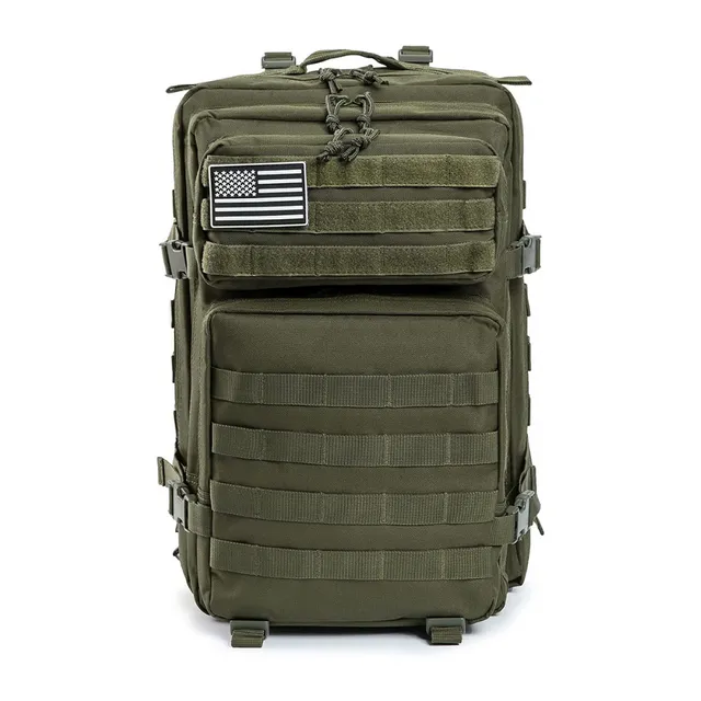 Tactical Military 45L Molle Rucksack Backpack Army Green