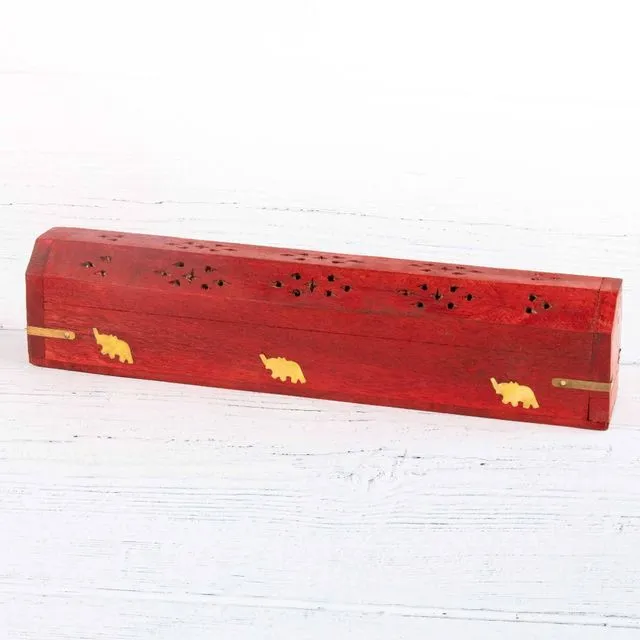 Wooden Incense Boxes - Red