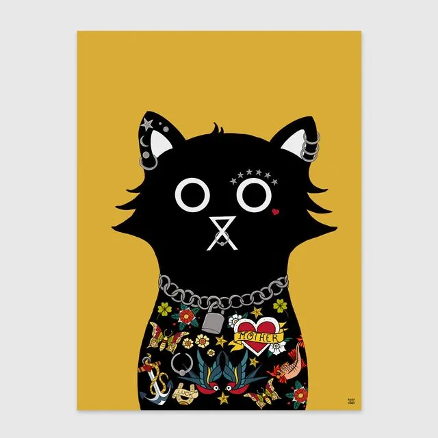 Sid Cat Fine Art Print
