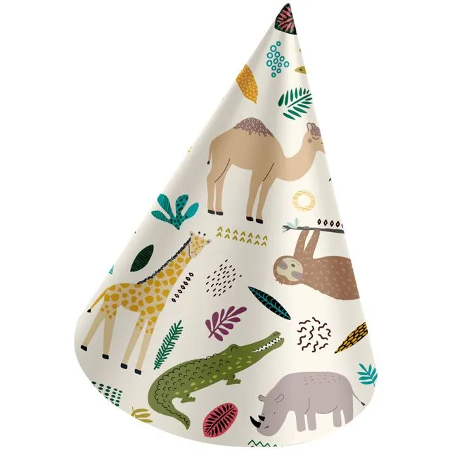 Party Hats Paper Zoo Party - 6 pieces