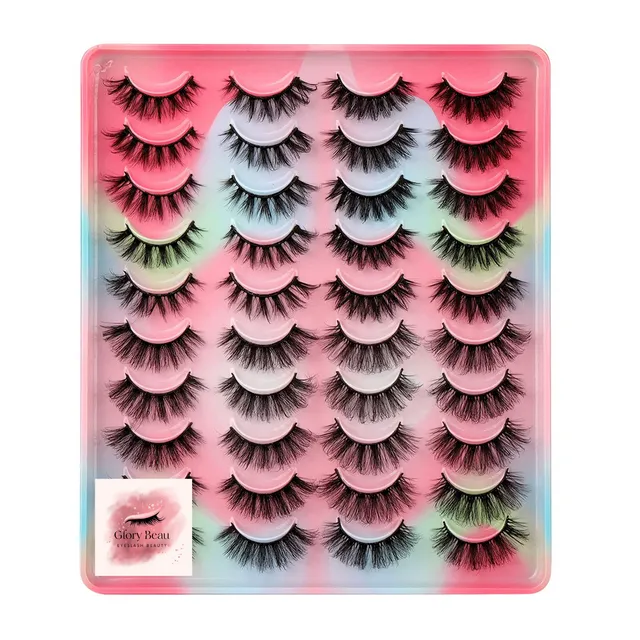 20 pair Fluffy 18MM Faux Mink Lashes Pack