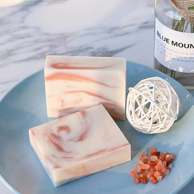 Rose Sea Salt Exfoliator Handmade Soap