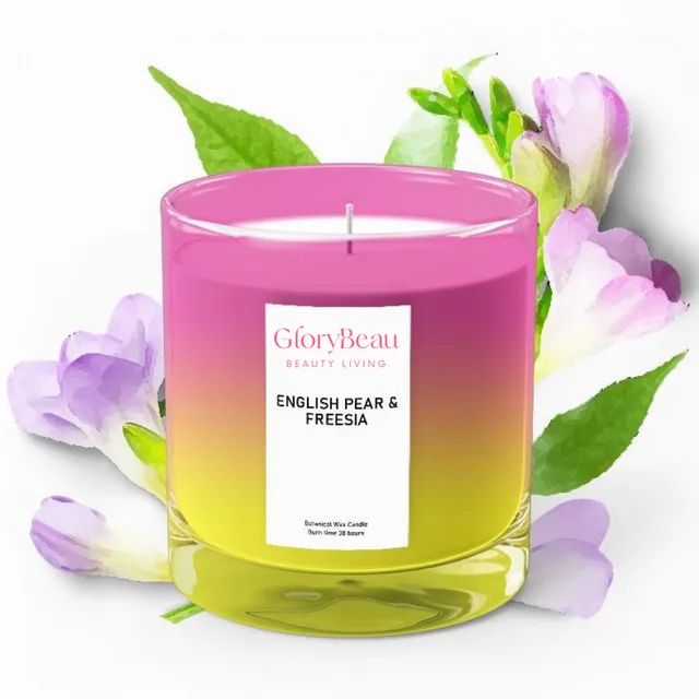 Scented Soy Wax Candles - English Pear & Freesia