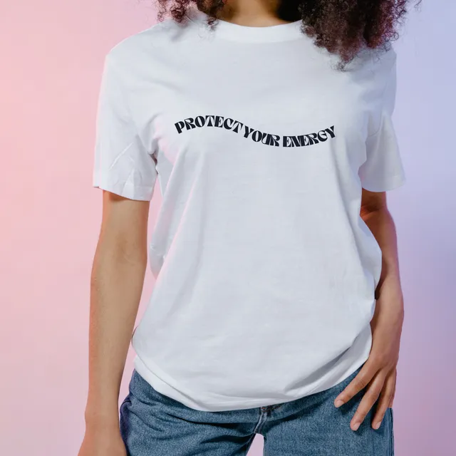 Protect your energy women t-shirt - White