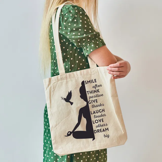 Positive Message Women Tote Bag Accessory