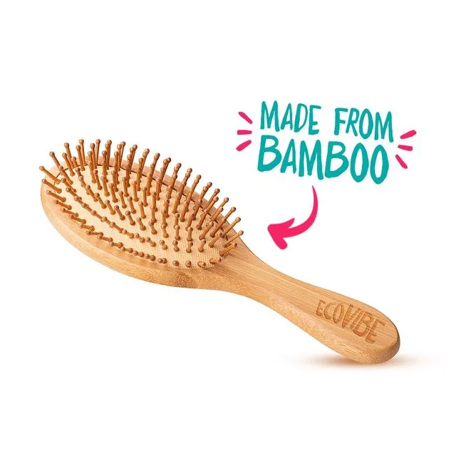 Oval Bamboo Hairbrush