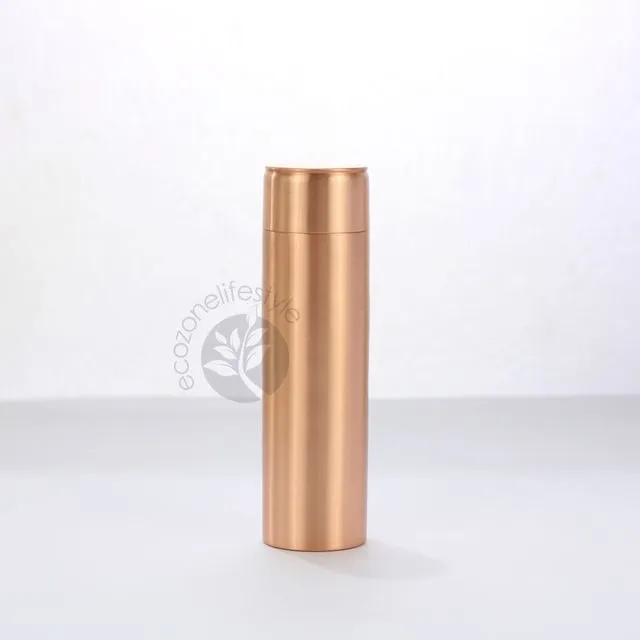 El'Cobre Premium Plain Matt Copper Water Bottle - 500 ML