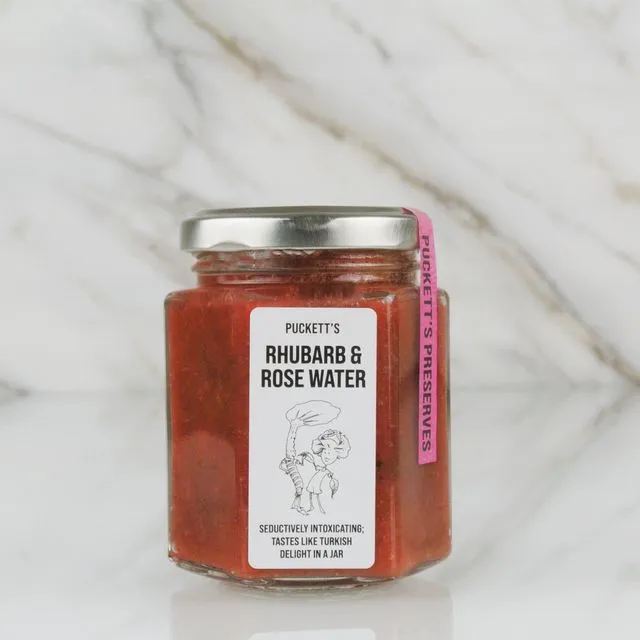 Rhubarb and Rosewater Jam